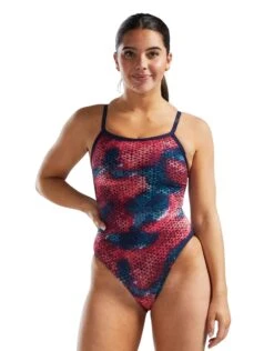 TYR StarHex Durafast Elite Diamondfit Swimsuit - Red/Multi