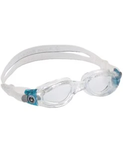 AQUA SPHERE Kaiman Small Fit Goggles - Clear Lens -Aqua Wear Shop 11513 Kaiman Compact EP1190043LC Clear Trans Aqua 3