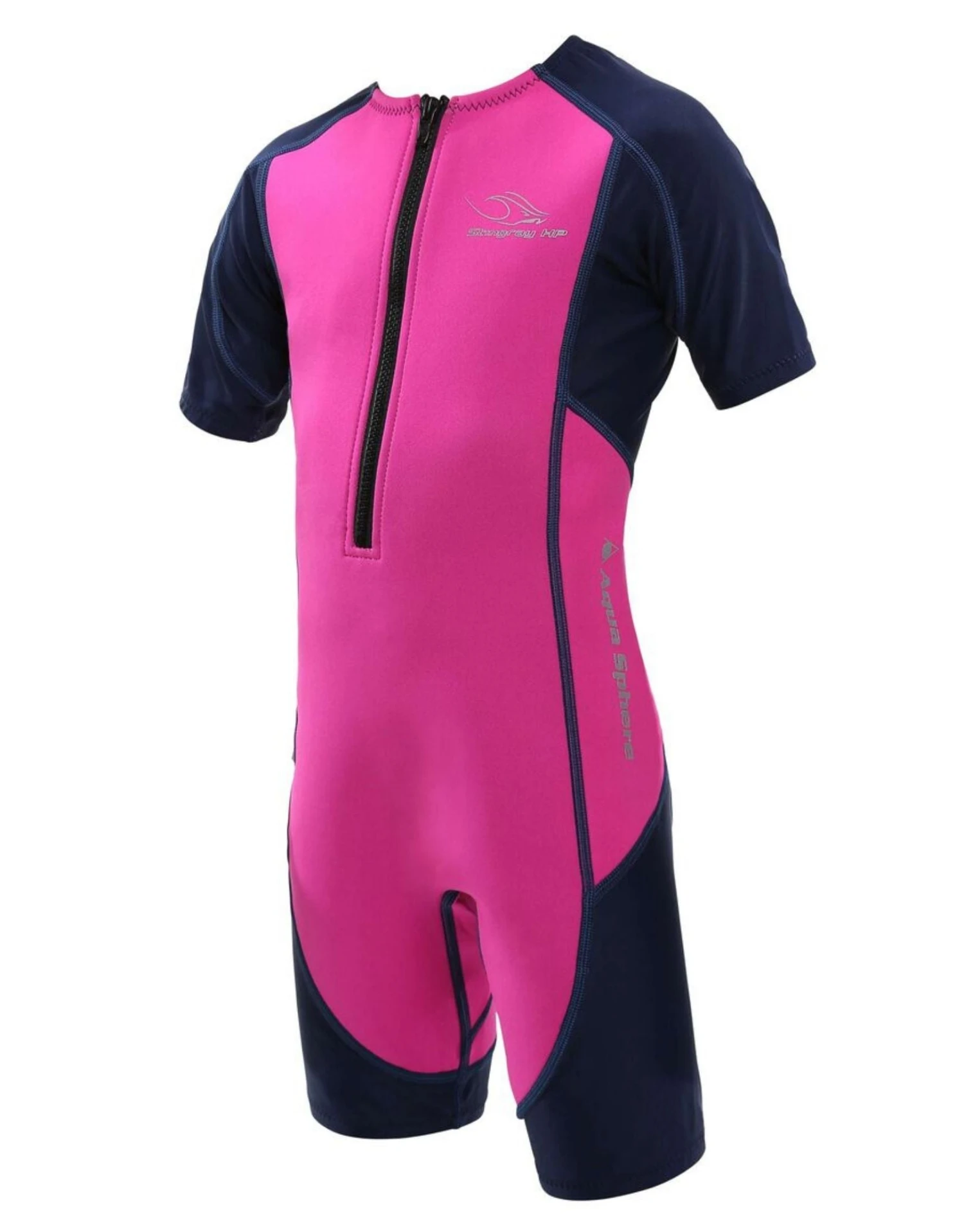 Stingray HP Short Sleeve Kids Wetsuit - Pink 3 Stingray HP Short Sleeve Kids Wetsuit - Pink