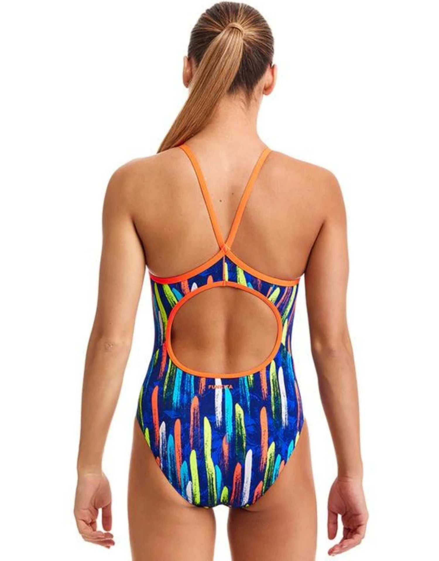 FUNKITA Girls Fire Cracker Diamond Back Swimsuit 4 FUNKITA Girls Fire Cracker Diamond Back Swimsuit - Image 2