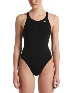 Nike Hydrastrong Solid Fastback Swimsuit - Black