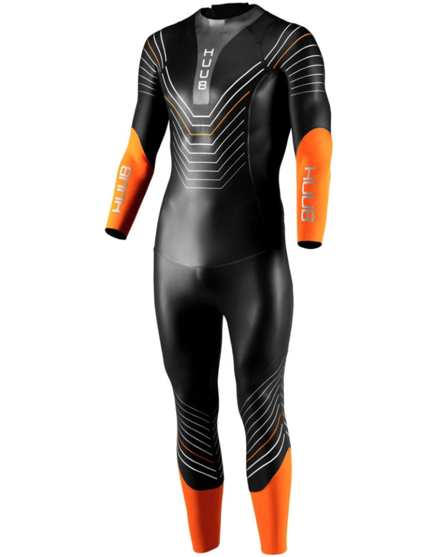 HUUB Araya Mens 3.5 Wetsuit - Black/Orange 5 HUUB Araya Mens 3.5 Wetsuit - Black/Orange - Image 3