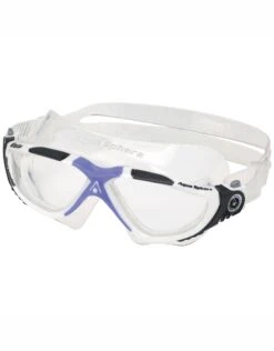 AQUA SPHERE Vista Swim Mask - Clear Lens -Aqua Wear Shop 9917 Vista MS1750950LC Clear White Lilac 1