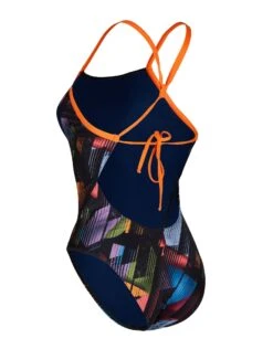 AQUA SPHERE Essential Tie Back Swimsuit - Multicolour/Navy -Aqua Wear Shop Aqua Sphere Essential Tie Back Swimsuit Multicolour Navy 4