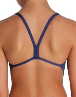 Arena Girls Team Challenge Solid Swimsuit - Navy/White -Aqua Wear Shop Arena Girls Team Challenge Solid Swimsuit Navy White 1