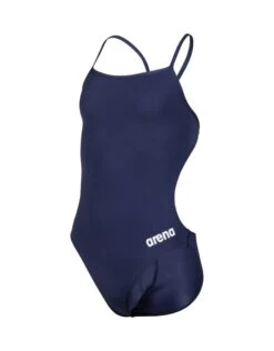 Arena Girls Team Challenge Solid Swimsuit - Navy/White -Aqua Wear Shop Arena Girls Team Challenge Solid Swimsuit Navy White 7