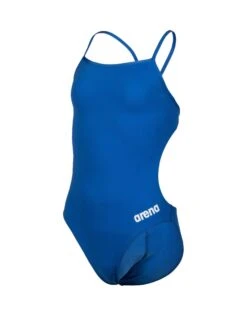 Arena Girls Team Challenge Solid Swimsuit - Royal/White -Aqua Wear Shop Arena Girls Team Challenge Solid Swimsuit Royal White