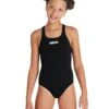 Arena Girls Team Swim Pro Solid Swimsuit - Black/White -Aqua Wear Shop Arena Girls team Swim Pro Solid Swimsuit Black 6
