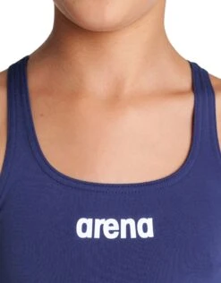 Arena Girls Team Swim Pro Solid Swimsuit - Navy/White -Aqua Wear Shop Arena Grils Team Swim pro Solid Swimsuit Navy White 1