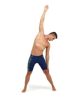 Arena Kikko Pro Graphic Print Swim Jammer - Navy/Green -Aqua Wear Shop Arena Kikko Pro Graphic Print Swim Jammer Navy Green 4