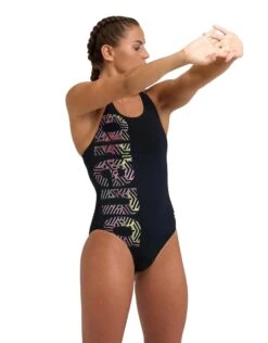 Arena Kikko Pro V Back Graphic Swimsuit - Black/White
