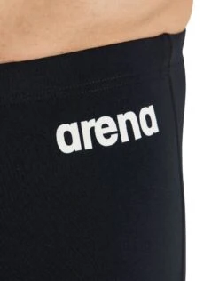 Arena Team Solid Swim Jammer - Black/White -Aqua Wear Shop Arena Team Solid Swim Jammer Black White 1