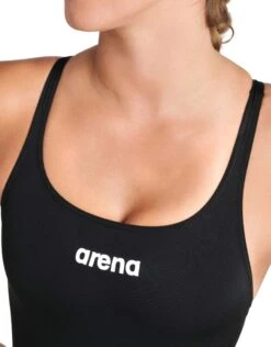 Arena Team Swim Pro Solid Swimsuit - Black/White -Aqua Wear Shop Arena Team Swim Pro Solid Swimsuit Black White 2