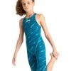 Arena Girls Limited Edition Powerskin ST Next Open Back - Clean-Sea Blue -Aqua Wear Shop ArenaGirlsPowerskinStNextOpenbackCleanSeaBlue 1
