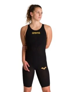 Arena Powerskin Carbon Air 2 Full Body Short Leg - Black And Gold