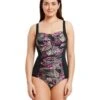 Zoggs Aruba Ruched Front Adjustable Swimsuit
