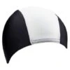 BeCo Polyester Fabric Adults Swim Cap -Aqua Wear Shop BECO100 PolyesterFabricAdultsSwimCapBlackWhite