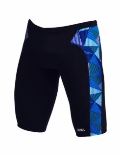 Funky Trunks Blue Bars Swim Jammers -Aqua Wear Shop BlueBarsSwimJammers 1