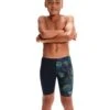 Speedo Boys Allover Digi Jammer - Navy/Green -Aqua Wear Shop BoysAlloverDigiJammer NavyGreen 1