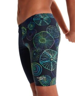 Speedo Boys Allover Digi Jammer - Navy/Green -Aqua Wear Shop BoysAlloverDigiJammer NavyGreen 7