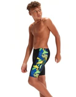 Speedo Boys Allover Panel Jammer - Black/Multi 14 Speedo Boys Allover Panel Jammer - Black/Multi -Aqua Wear Shop BoysAlloverPanelJammer BlackMulti 2