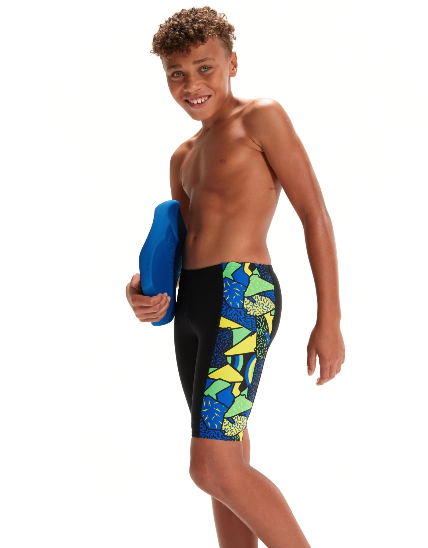 Speedo Boys Allover Panel Jammer - Black/Multi 4 Speedo Boys Allover Panel Jammer - Black/Multi - Image 3