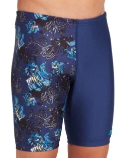 Zoggs Boys Devil Fish Mid Jammer - Navy -Aqua Wear Shop BoysDevilFishMidJammer 3