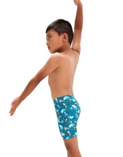 Speedo Tots Boys Digital Allover Jammer - Pluto Blue -Aqua Wear Shop BoysDigitalAlloverJammer 2