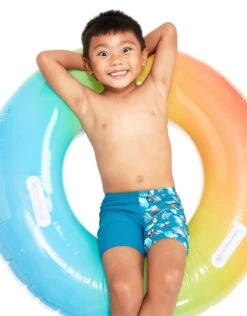Speedo Tots Boys Digital Allover Jammer - Pluto Blue -Aqua Wear Shop BoysDigitalAlloverJammer 5