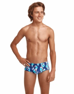 Funky Trunks Boys Pengoo Parade Swim Trunks -Aqua Wear Shop BoysPengooParadeSwimTrunks 4