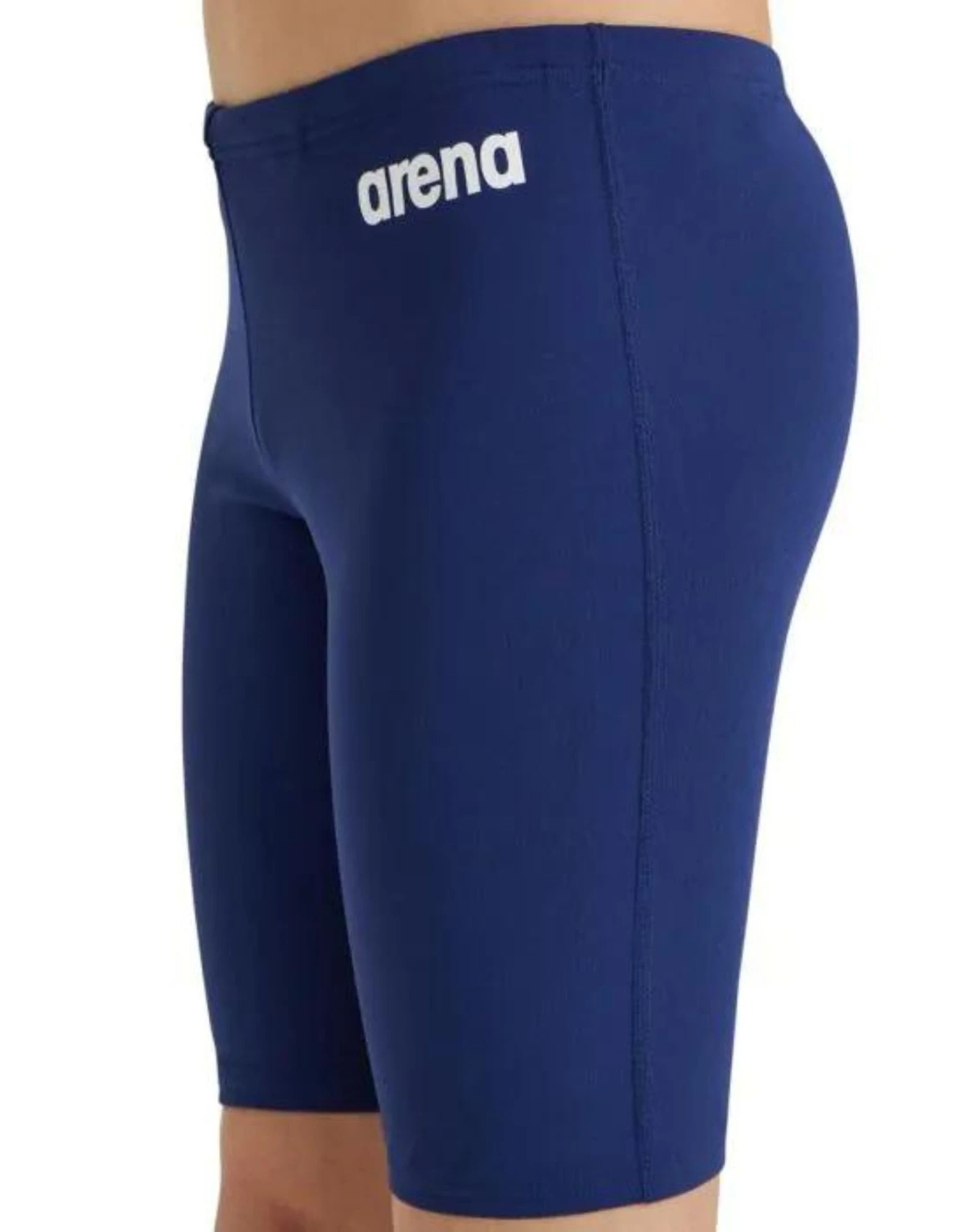 Arena Boys Team Solid Swim Jammer - Navy/White 5 Arena Boys Team Solid Swim Jammer - Navy/White - Image 3