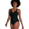 Speedo Brigitte One Piece Swimsuit - Black -Aqua Wear Shop BrigitteOnePieceSwimsuit Black 3