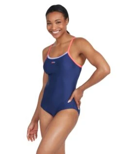 Zoggs Cannon Strike Back Swimsuit - Navy/Purple/Red -Aqua Wear Shop CannonStrikeBackSwimsuit NavyPurpleRed 3