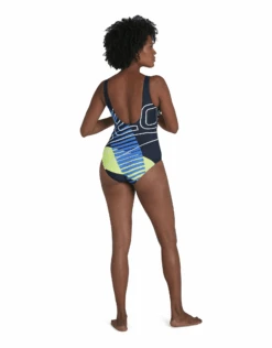 Speedo Core Placement U-Back Swimsuit - Navy -Aqua Wear Shop CorePlacementU Back Navy 1