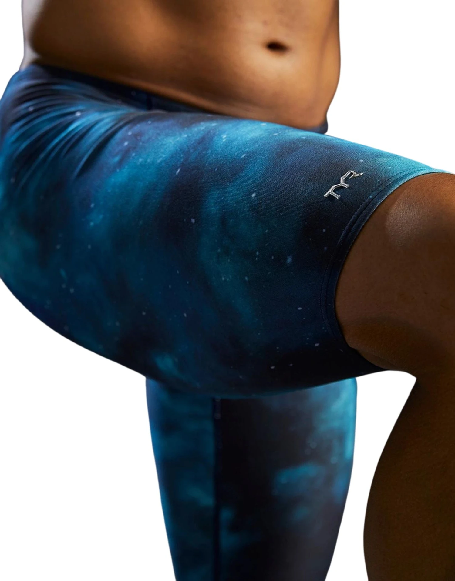 TYR Cosmic Night Durafast Elite Swim Jammer - Teal/Multi 5 TYR Cosmic Night Durafast Elite Swim Jammer - Teal/Multi - Image 3