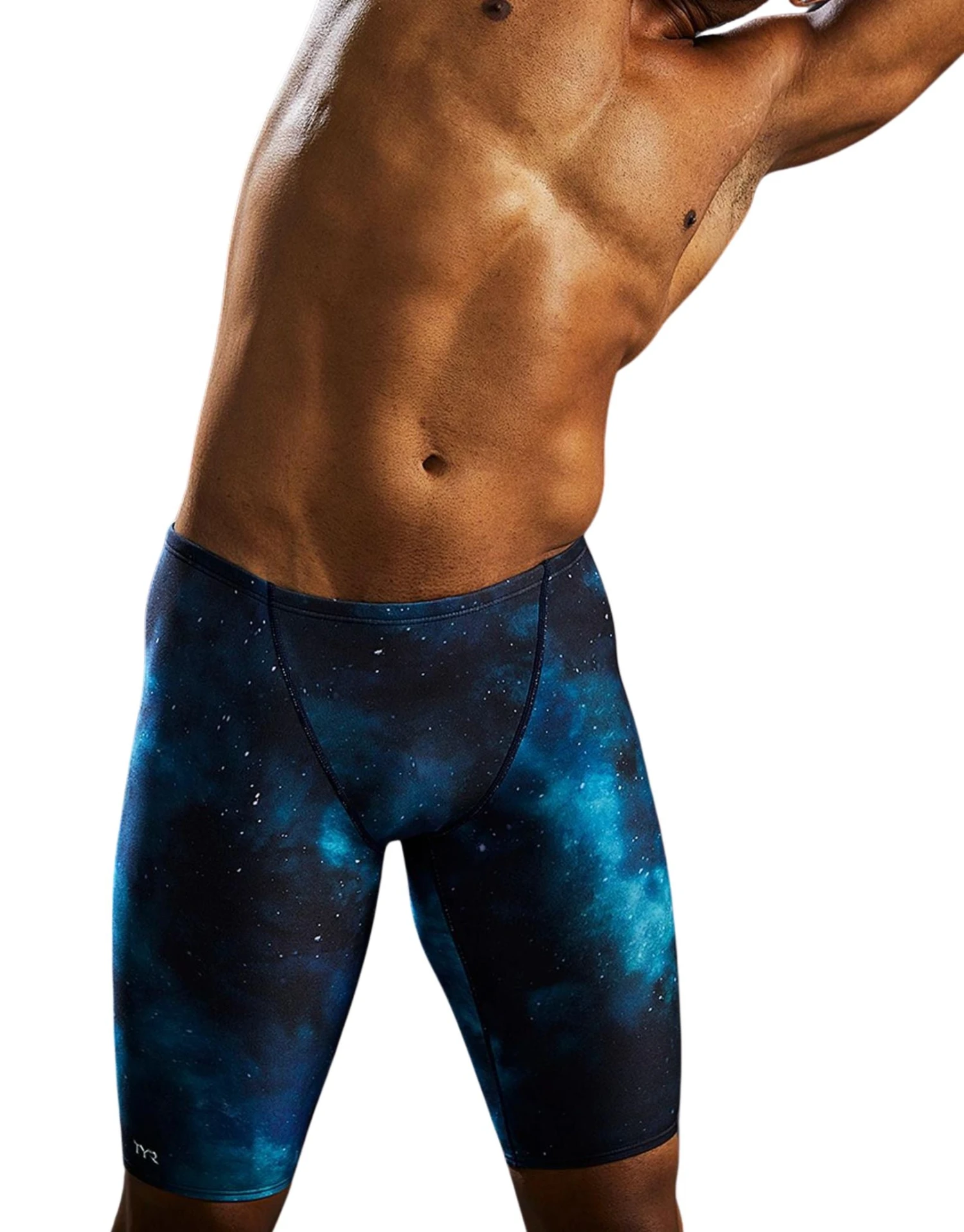TYR Cosmic Night Durafast Elite Swim Jammer - Teal/Multi 8 TYR Cosmic Night Durafast Elite Swim Jammer - Teal/Multi - Image 6