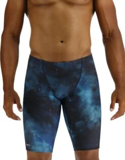 TYR Cosmic Night Durafast Elite Swim Jammer - Teal/Multi
