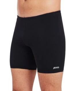 Zoggs Cottesloe Mid Swim Jammer - Black -Aqua Wear Shop CottesloeMidSwimJammer Black 2