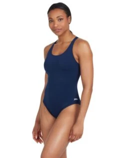 Zoggs Cottesloe Powerback Swimsuit - Navy -Aqua Wear Shop CottesloePowerbackSwimsuit Navy 2