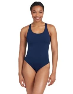 Zoggs Cottesloe Powerback Swimsuit - Navy
