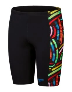 Speedo Boys Digital Panel Jammer - Black/Multi -Aqua Wear Shop DigitalPanelJammer BlackMulti 6
