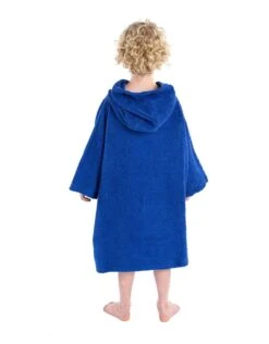 Kids Organic Cotton Short Sleeve Towel Poncho - 5-9 Yrs -Aqua Wear Shop Dryrobe kids cotton towel robe 5 9 5