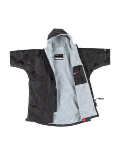 Kids Advance Short Sleeve Robe 5-9 Yrs -Aqua Wear Shop Dryrobe kids short sleeve robe black grey 5 9 6