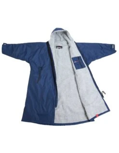 Advance Long Sleeve Adult Robe - Navy/Grey -Aqua Wear Shop DryrobeAdvanceLongSleeve Navy Grey 4