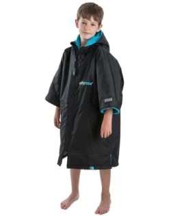 Kids Advance Short Sleeve Robe 5-9 Yrs -Aqua Wear Shop DryrobeKidsAdvanceShortSleeve5 9yrsBlue