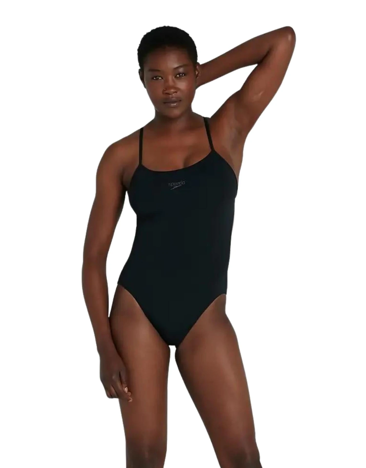 Speedo ECO Endurance Plus Thinstrap Swimsuit - Black 3 Speedo ECO Endurance Plus Thinstrap Swimsuit - Black