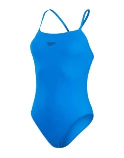 Speedo ECO Endurance Plus Thinstrap Swimsuit - Bondi Blue -Aqua Wear Shop ECOEndurancePlusThinstrapSwimsuit BondiBlue 2