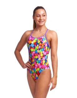 FUNKITA Girls Bubble Tea Diamond Back Swimsuit -Aqua Wear Shop Funkita Girls Bubble Tea Diamond Back Swimsuit 1