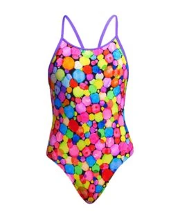 FUNKITA Girls Bubble Tea Diamond Back Swimsuit -Aqua Wear Shop Funkita Girls Bubble Tea Diamond Back Swimsuit 4