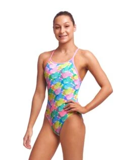 FUNKITA Girls Pastel Porpie Diamond Back Swimsuit -Aqua Wear Shop Funkita Girls Pastel Porpie Diamond Back Swimsuit 4